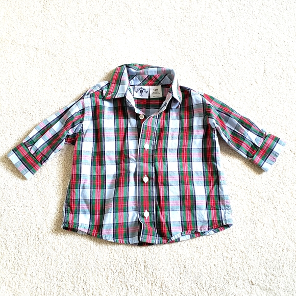 Kitestrings Plaid Button-up Shirt sz12m - Picture 1 of 6